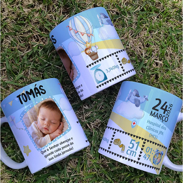 8 Artes para Caneca Nascimento Filhos Arquivo Editável 2