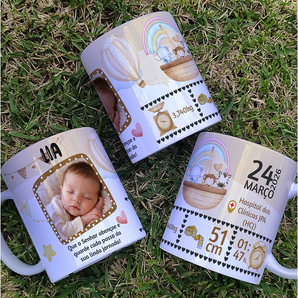 8 Artes para Caneca Nascimento Filhos Arquivo Editável 7