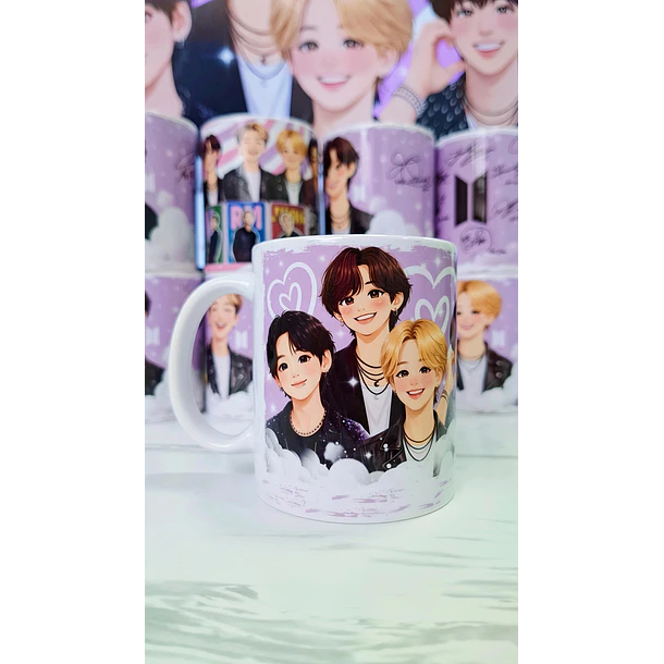 6 Artes para Caneca BTS Fãs  Arquivo em Jpg 2