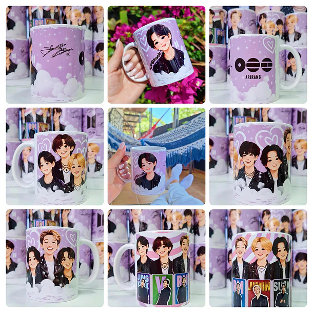 6 Artes para Caneca BTS Fãs  Arquivo em Jpg 5