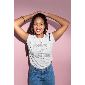 8 Artes para Camisa Texto em Libras Arquivo Editável 