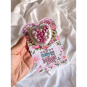 Arquivo Mimos Caixinha para Sabonete Quadrada e Card Coração Arquivo em Pdf 