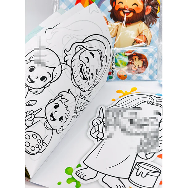 Arquivo Álbum de Figurinhas Jesus O maior Pintor do Mundo Cristão Infantil Arquivo em Pdf 5
