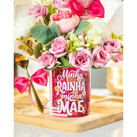 Arte Caneca Dia das Mães  PNG para Sublimação  Frase Minha Rainha Minha Mãe