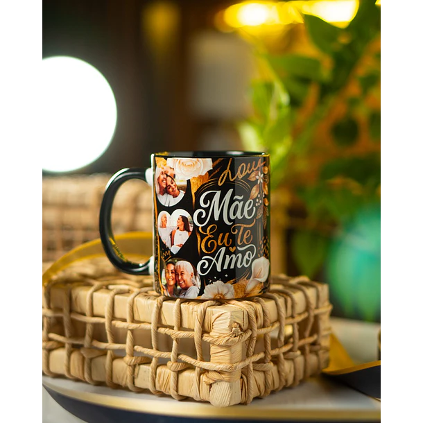 Arte Caneca Dia das Mães  PNG para Sublimação Frase Mãe e Te amo 1