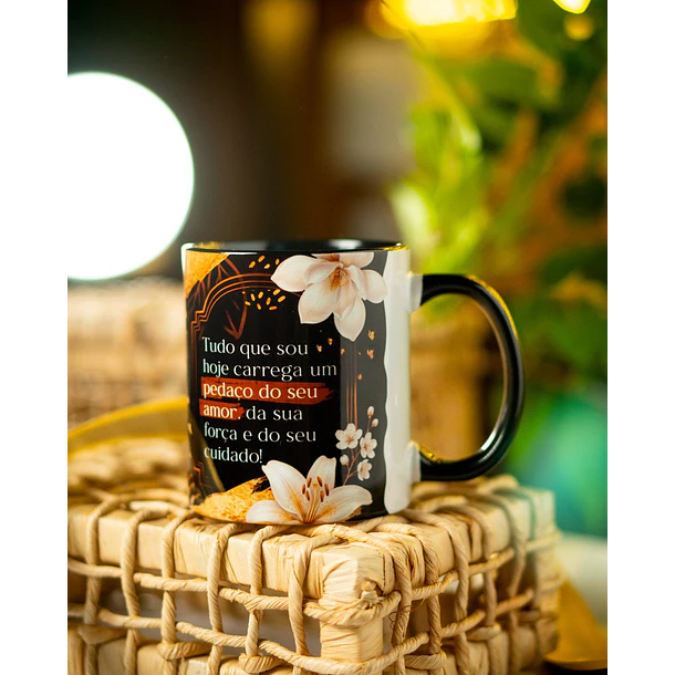 Arte Caneca Dia das Mães  PNG para Sublimação Frase Mãe e Te amo 2