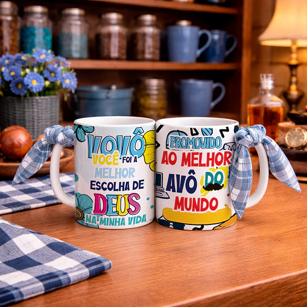 9 Artes para Caneca Dia dos Avós Arquivo Editável  5