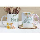 4 Artes para Caneca Dia das Mães Floral Arquivo Editável 3