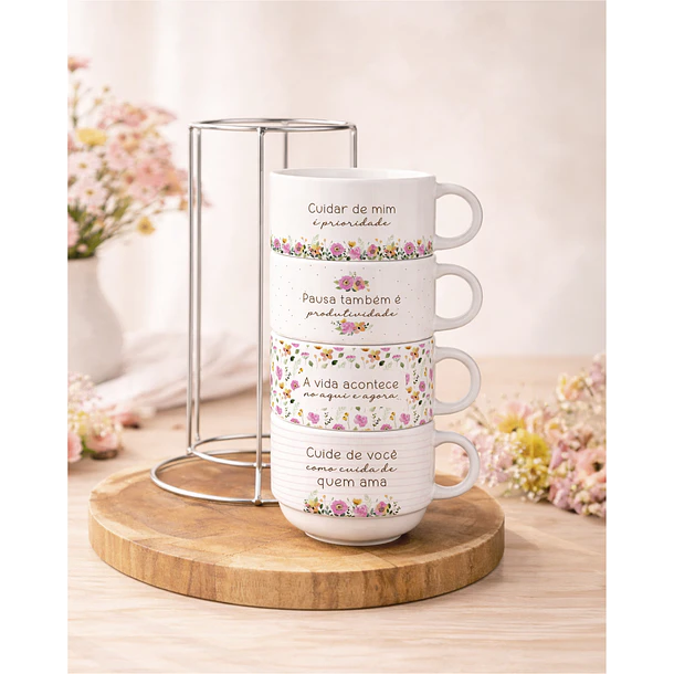 Artes para Torre de Xícaras Frases Motivacional Arquivo Editável  1