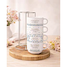 Artes para Torre de Xícaras Frases Motivacional Arquivo Editável  2