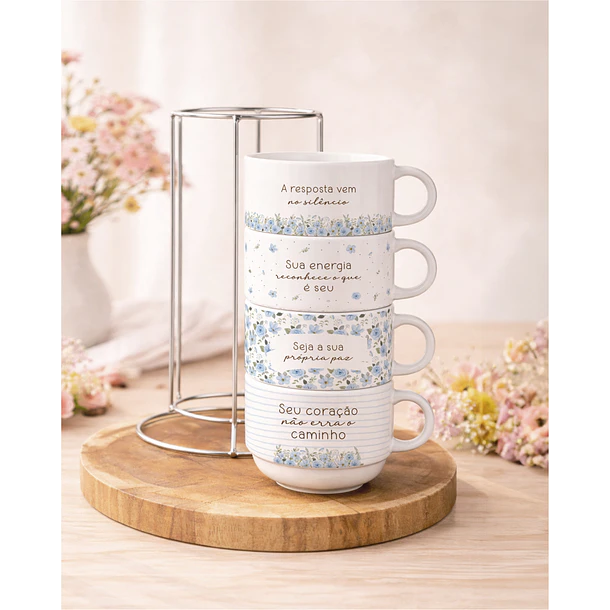 Artes para Torre de Xícaras Frases Motivacional Arquivo Editável  2