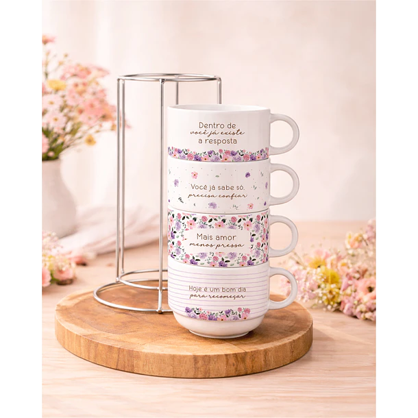 Artes para Torre de Xícaras Frases Motivacional Arquivo Editável  4