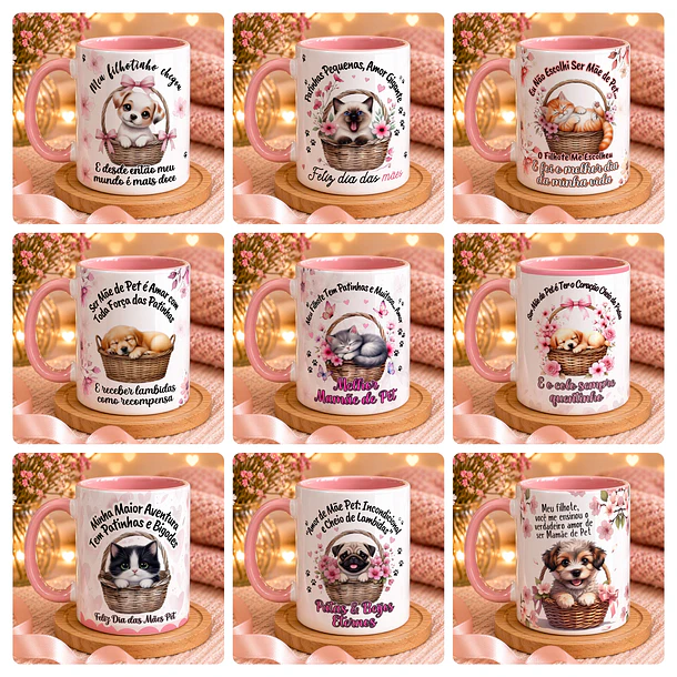 32 Artes para Caneca Mãe de Pet Arquivo em Jpg  1