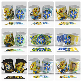 20 Artes para Caneca e Copo Chopp Brasil Copa do Mundo 2026 Arquivo em Jpg 