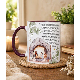 Artes para Caneca Nasceu para nós um menino. O príncipe da Paz! em Png