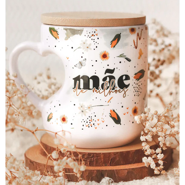 Artes para Caneca Mãe de Milhões Dia das Mães em Png 1