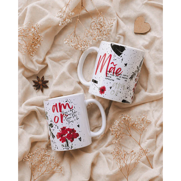 Artes para Caneca Deus é bom o tempo todo Dia das Mães em Png 