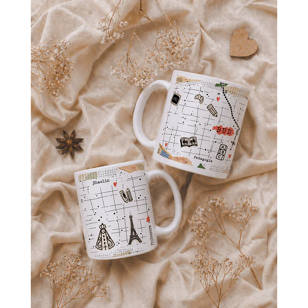 Artes para Caneca Professora Colagens, leitura, fé, vintage, Nossa senhora aparecida em Png 1