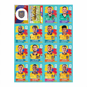 Figurinhas Equador Copa do Mundo 2026 para Imprimir – Seleção Completa (PDF) 
