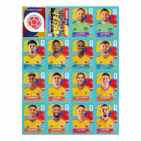 Figurinhas Colombia Copa do Mundo 2026 para Imprimir – Seleção Completa (PDF) 