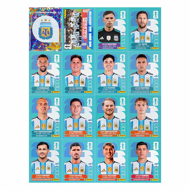 Figurinhas Argentina Copa do Mundo 2026 para Imprimir – Seleção Completa (PDF)  1
