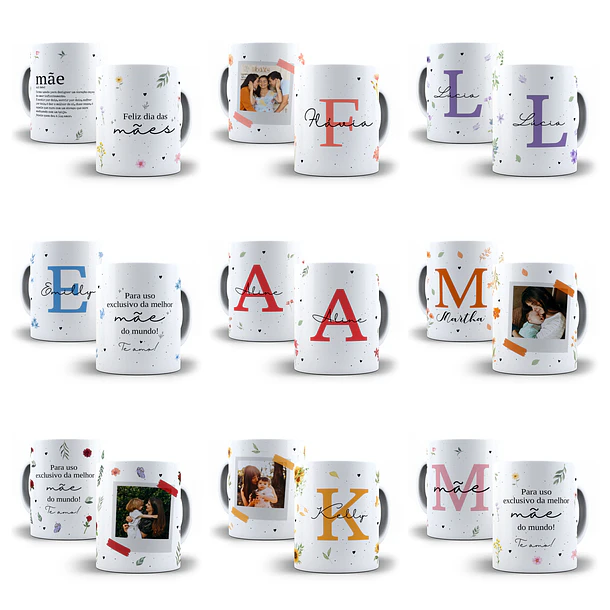 20 Artes para Caneca, Caixa e Azulejo Dia das Mães Arquivos Editáveis 5