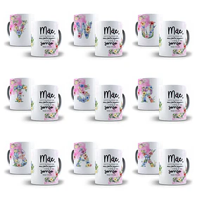 52 Artes para Azulejo e Caneca Alfabeto Dia das Mães Arquivo em Png 