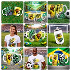 17 Artes para Caneca Camisa e Copo Sublimação Copa do Mundo Brasil Capivara Arquivo em Png 2
