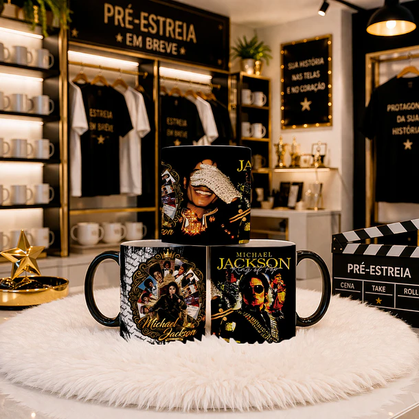 5 Artes para Caneca Michael Jackson Arquivo em Png 5