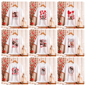 16 Artes para Camisa Dia dos Namorados Com Foto Arquivo Editável