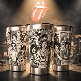 20 Artes para Copo Gravação a Laser Rockstars Vol. 1 Arquivo em Jpg 