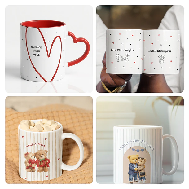 22 Artes para Caneca e Azulejo Dia dos Namorados Arquivo Editável  2