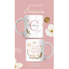 Artes para Caneca Frases Alfabeto Iniciais Arquivo Editável em Canva 8