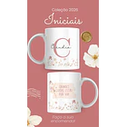 Artes para Caneca Frases Alfabeto Iniciais Arquivo Editável em Canva 9