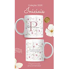 Artes para Caneca Frases Alfabeto Iniciais Arquivo Editável em Canva 11