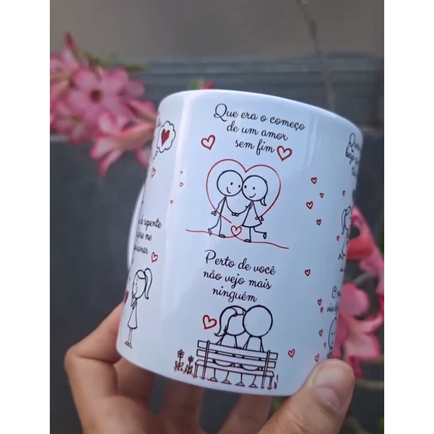 Arte Caneca Como eu poderia um dia imaginar, Que era o começo de um amor sem fim Arquivo em Pdf 2