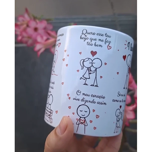Arte Caneca Como eu poderia um dia imaginar, Que era o começo de um amor sem fim Arquivo em Pdf 3