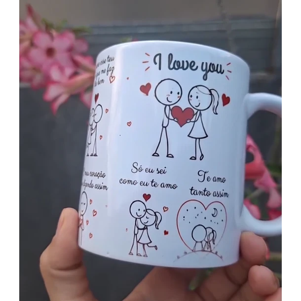 Arte Caneca Como eu poderia um dia imaginar, Que era o começo de um amor sem fim Arquivo em Pdf 4