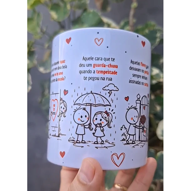 Arte Caneca Lembra daquele garoto que sentou do seu lado e te ofereceu no recreio um sanduíche amassado? Romântico anônimo! Arquivo em Pdf  3