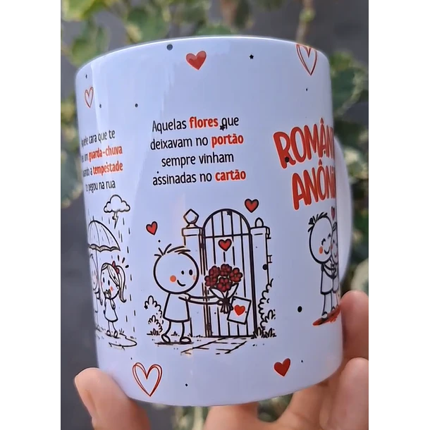 Arte Caneca Lembra daquele garoto que sentou do seu lado e te ofereceu no recreio um sanduíche amassado? Romântico anônimo! Arquivo em Pdf  4
