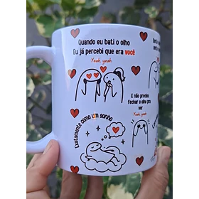 Arte Caneca Quando eu bati o olho, eu já percebi que era você, exatamente como um sonho - Sorte a nossa Arquivo em Pdf 
