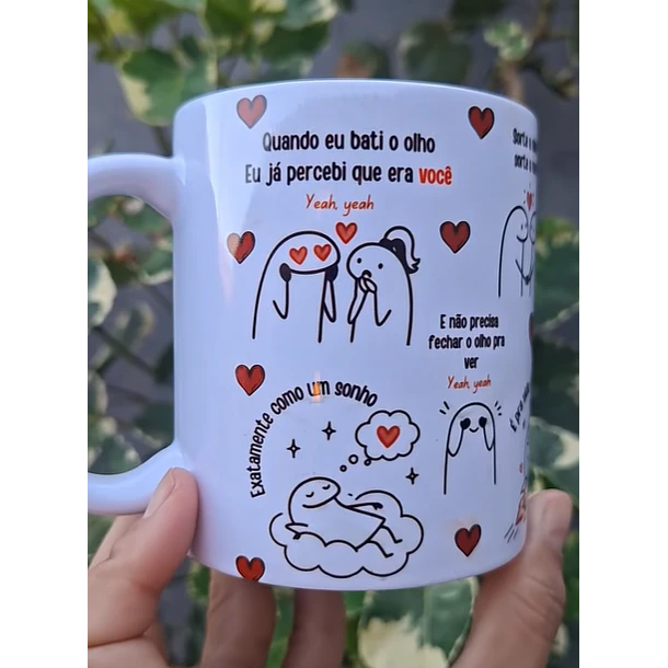 Arte Caneca Quando eu bati o olho, eu já percebi que era você, exatamente como um sonho - Sorte a nossa Arquivo em Pdf  1