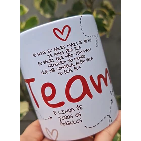 Arte Caneca Arte Caneca Você até despenteada, vestida ou desarrumada, só hoje eu falei mais de 50 eu te amo Arquivo em Pdf
