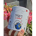 Arte Caneca Te dou o meu coração, queria te dar o mundo, luar do meu sertão, seguindo no trem azul. Arquivo em Pdf  2