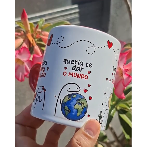 Arte Caneca Te dou o meu coração, queria te dar o mundo, luar do meu sertão, seguindo no trem azul. Arquivo em Pdf  2