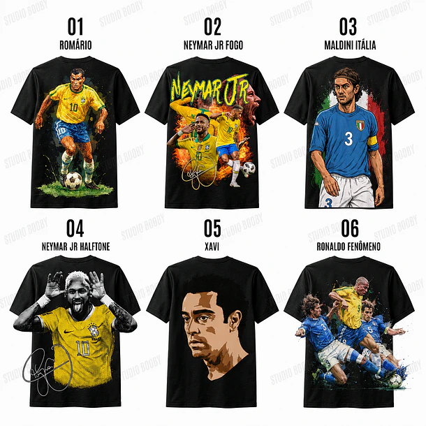 PACK PREMIUM FUTEBOL LEGENDS – 280+ Artes PNG para Camisas + 200 Vetores BÔNUS 4