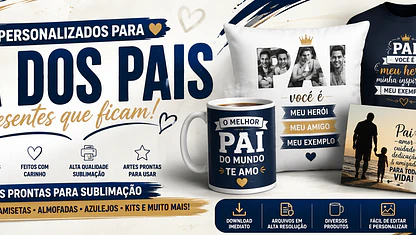 Personalizados para o Dia dos Pais: Ideias Criativas para Presentes Feitos com Sublimação
