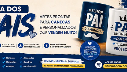 Artes para Canecas de Dia dos Pais: Como Lucrar com Produtos Personalizados em 2026