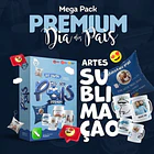 Kit Completo Dia dos Pais  + de 1800 Artes sendo para Canecas, Camisas, Almofadas e Azulejos -  Download Imediato 1