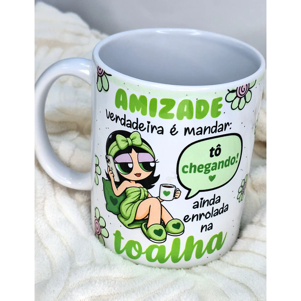 3 Artes para Caneca Amizade Verdadeira Meninas Super Poderosas Arquivo em Png 4